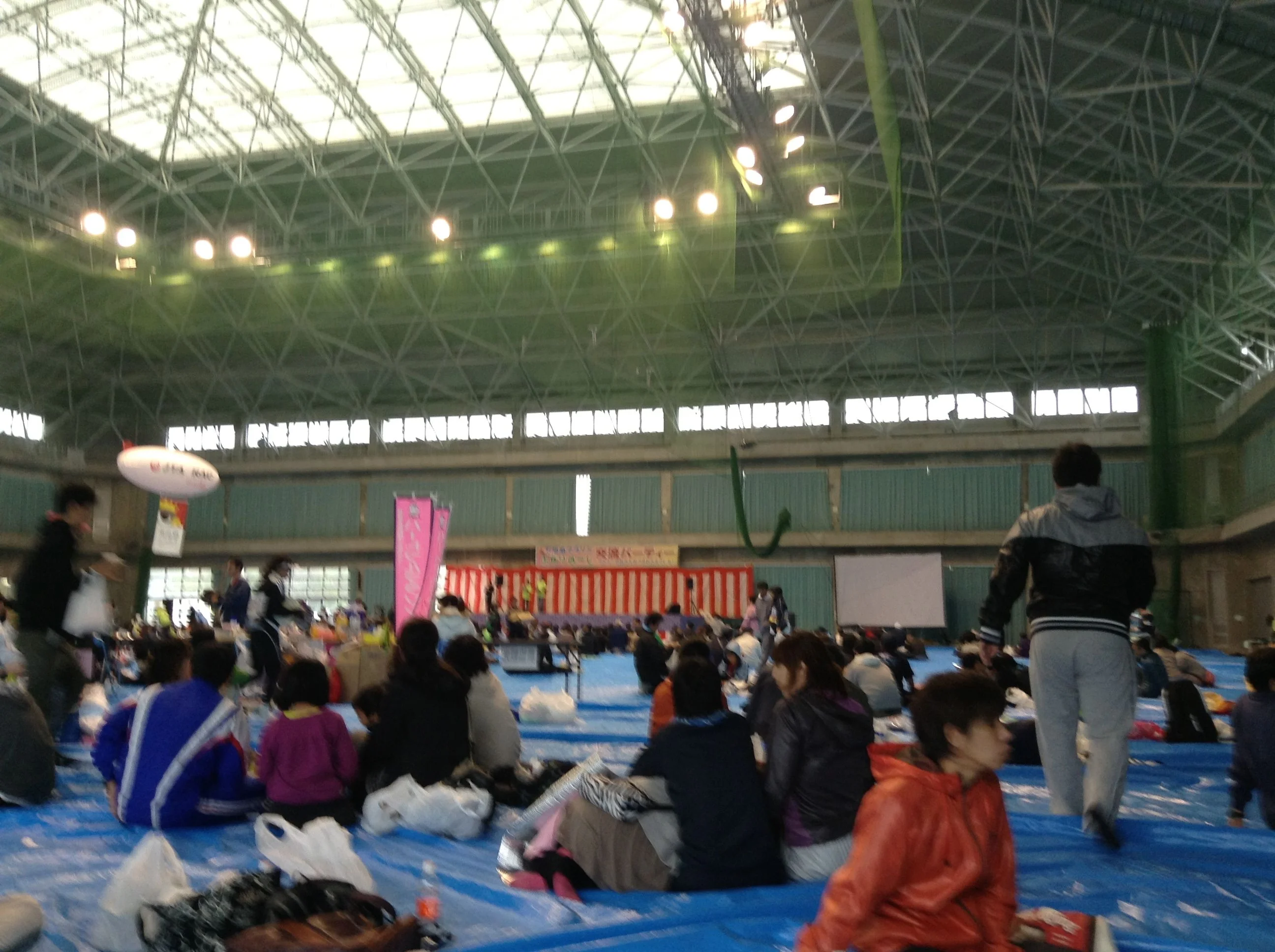 ゴール後の体育館