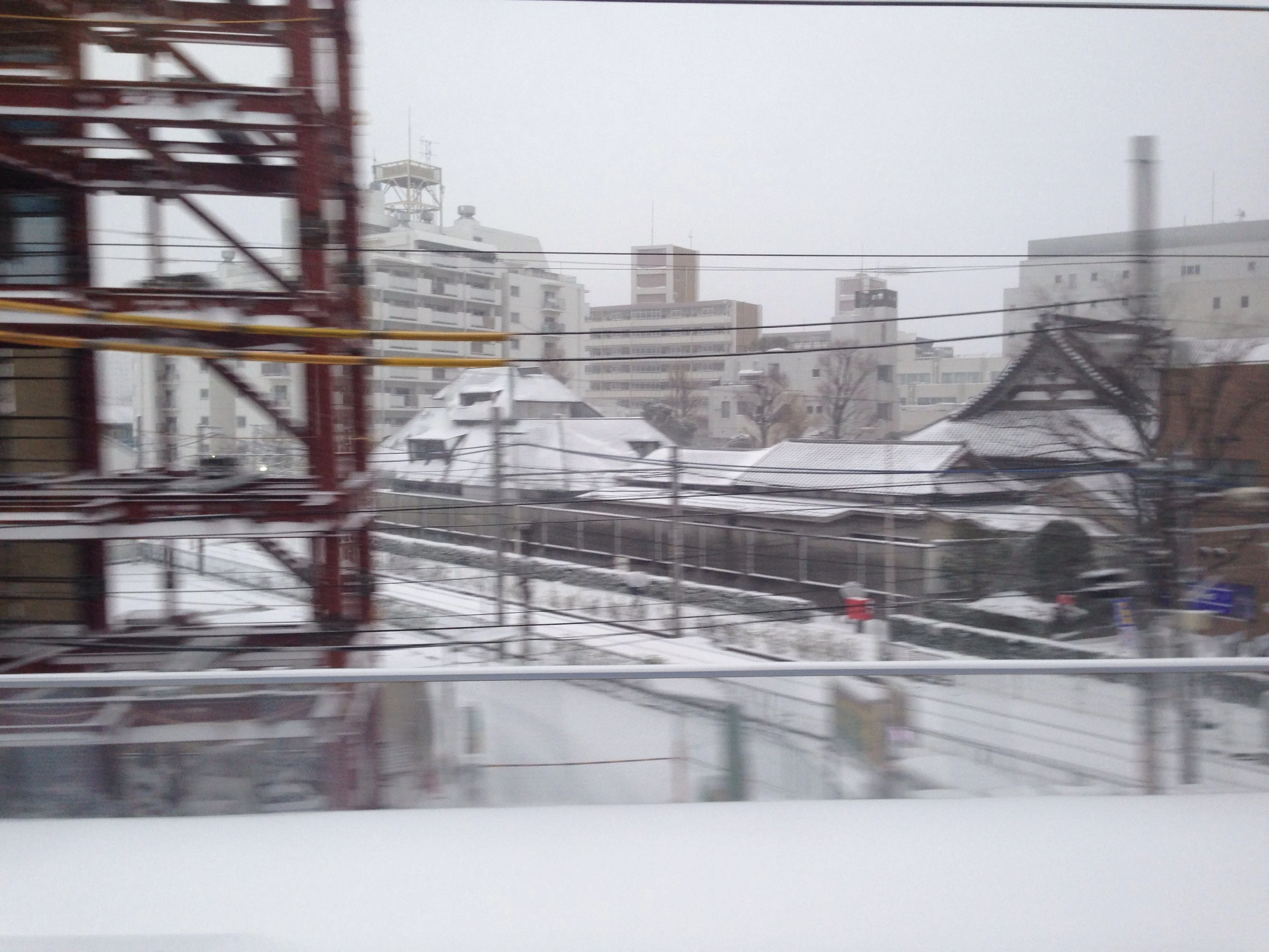 都内はすっかり雪化粧