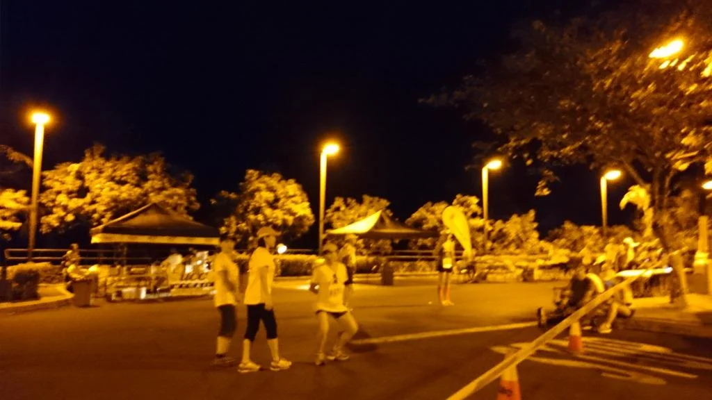 暗い中撮っている
