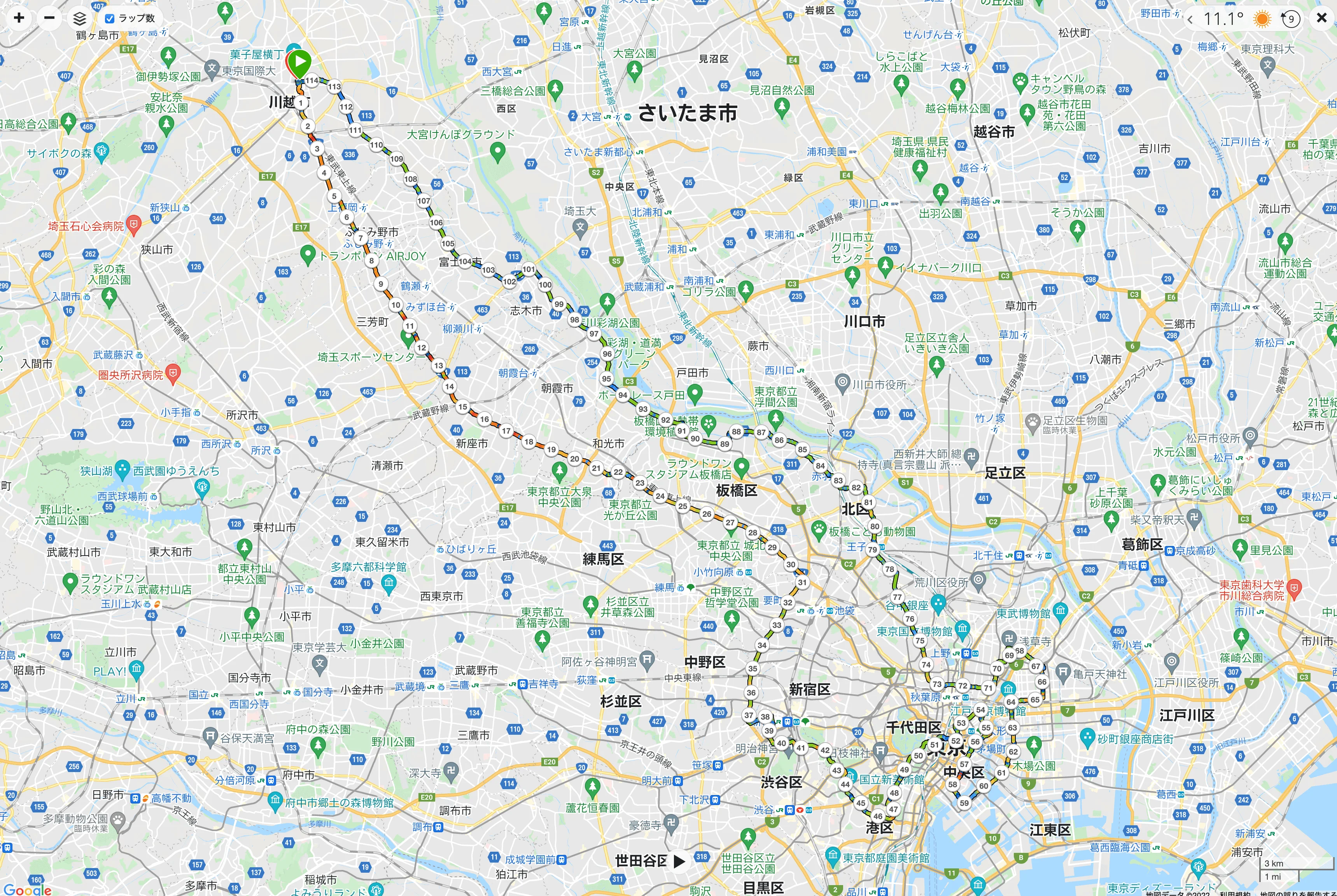 大江戸ナイトラン 2022 走ってきました