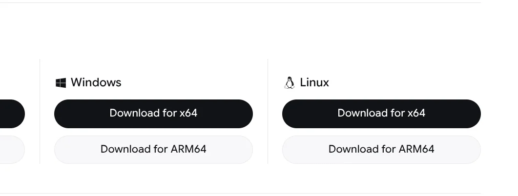 Linux 版のダウンロード
